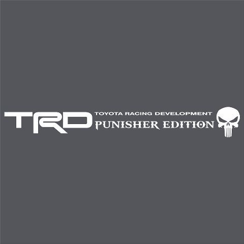 TRD Punisher Edition Windschutzscheiben Vinyl-Aufkleber für Toyota Tundra