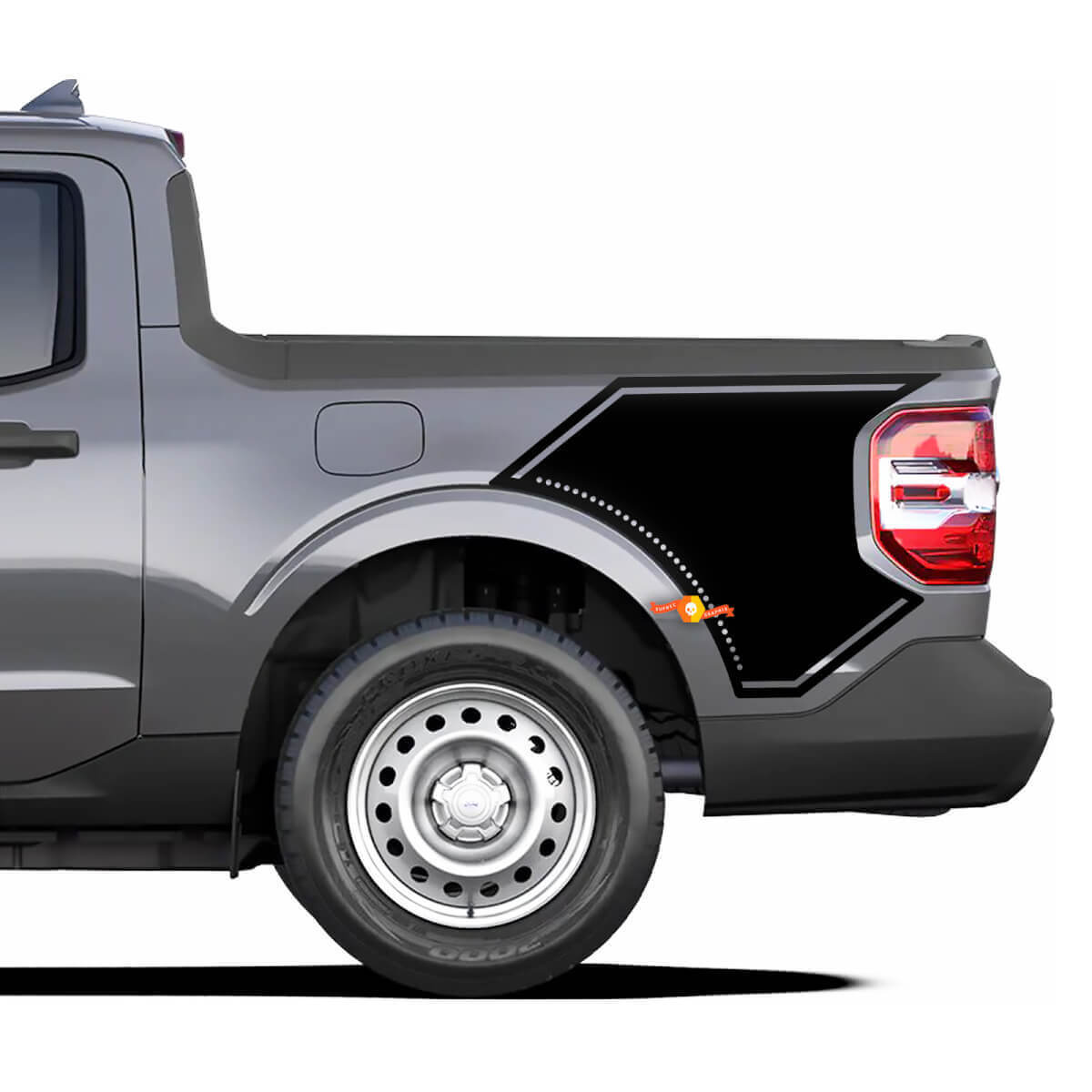 Punkte Bettseiten Vinyl Aufkleber Aufkleber Grafik Für Ford Maverick 2022-Heute