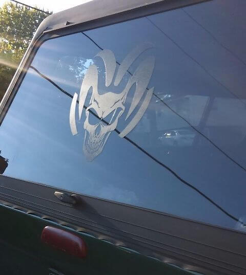 Paar LKW-Vinyl-Aufkleber benutzerdefinierte Aufkleber Dodge Ram Grafiken Totenkopf Hemi Mopar rt