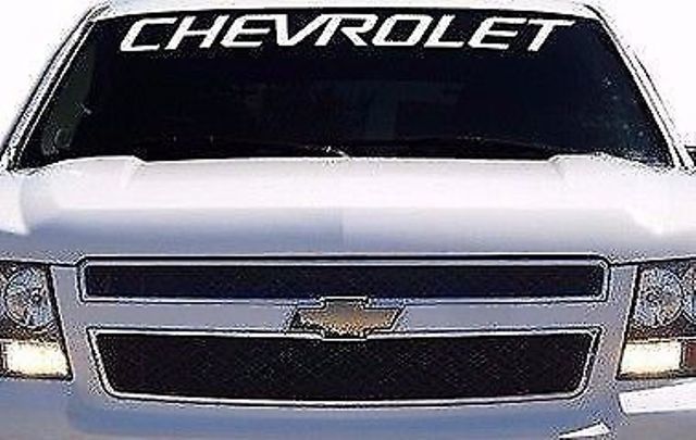 Chevrolet Silverado 1500 LKW weiße Windschutzscheibe Aufkleber Logo Vinyl Aufkleber Grafik