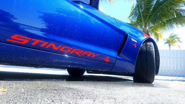 Chevy Corvette 2006-2013 Z06 Stingray Seitentür Grafik Aufkleber