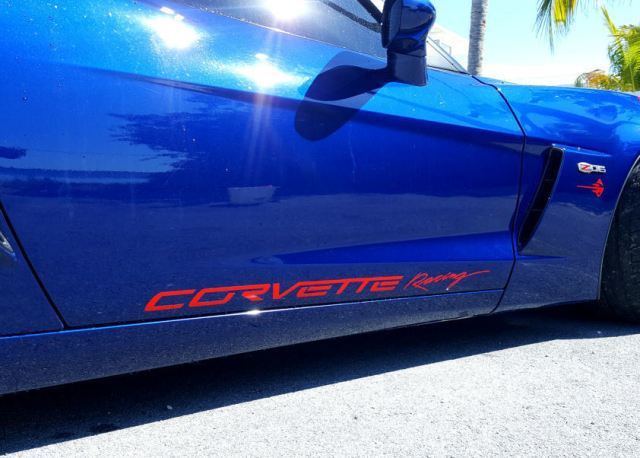Chevy Corvette 2006-2013 Z06 Corvette Racing Seitentür Grafik Aufkleber