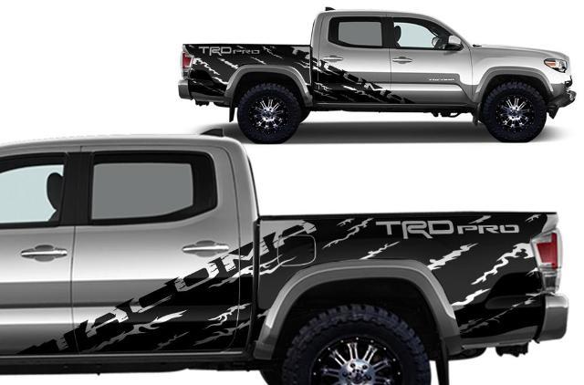 TRD Pro Used-Look Seiten-Vinylaufkleber für Toyota Tacoma 2016–2020