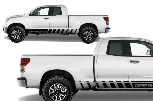 Offroad Seitenstreifen Vinyl-Aufkleber für Toyota Tundra 2007-2013