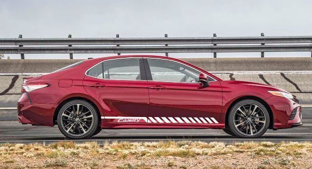 Racing Seitenstreifen Vinyl-Aufkleber-Set für Toyota Camry 2012-2018
