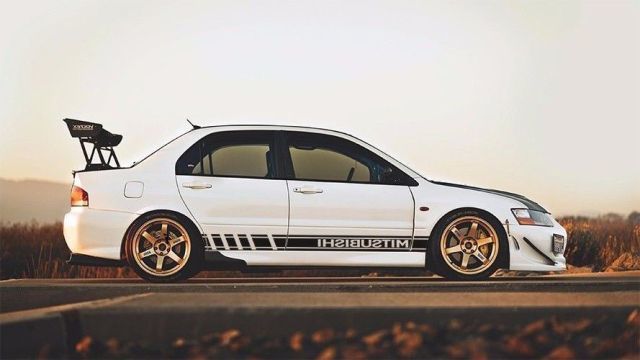 2 x mehrere Farbgrafiken Mitsubishi Lancer EVO Mirage Autorennen Aufkleber Aufkleber