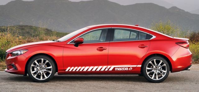 Racing Graphic Stripe Autoseiten-Vinyl-Aufkleber für Mazda 6 2014–2018