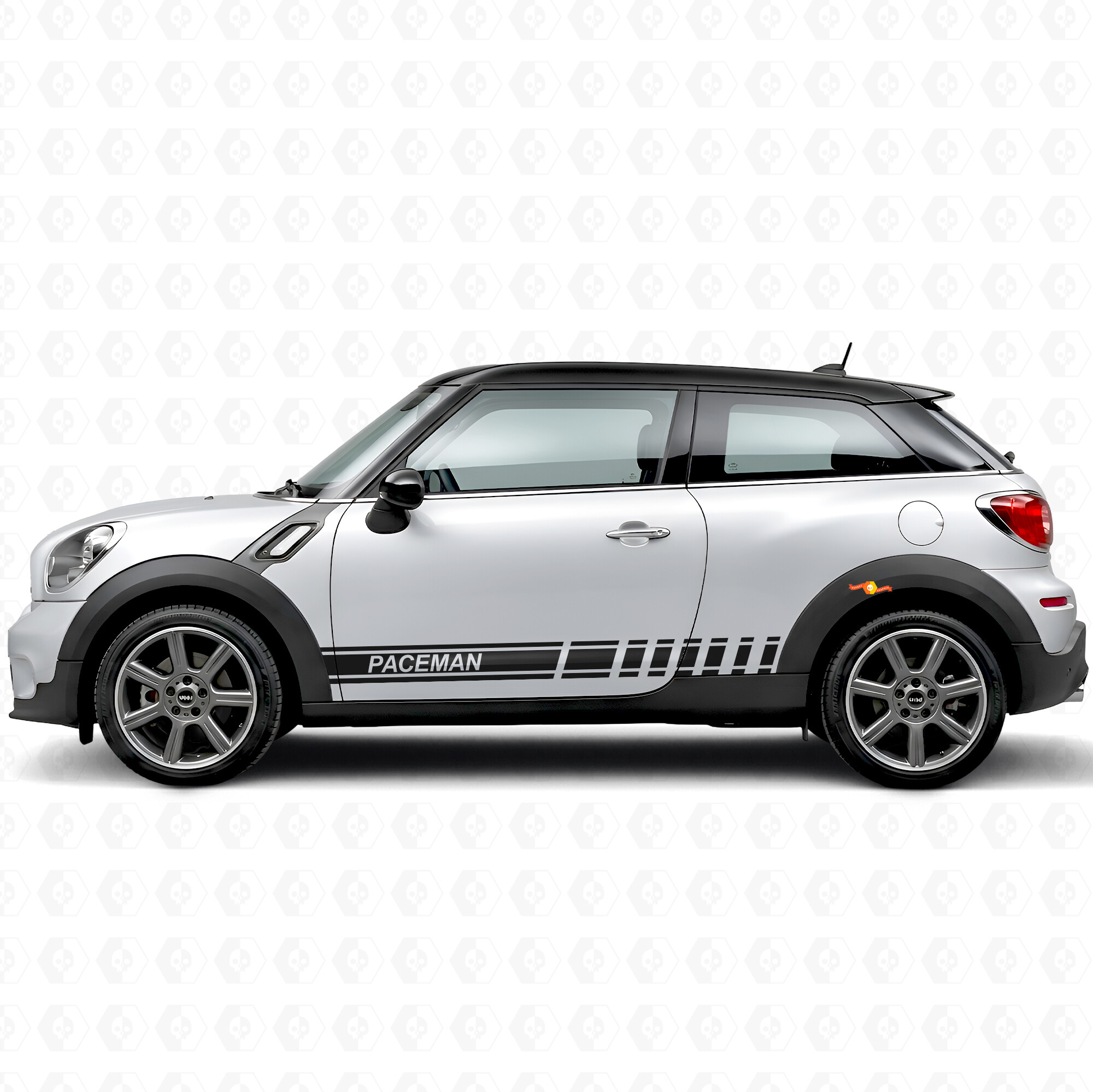 Gebrandete Racing-Streifen Seiten-Vinyl-Aufkleber für MINI Paceman