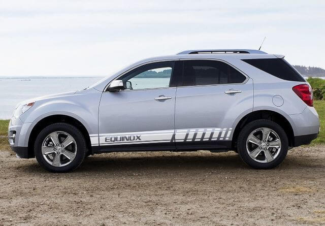 2 x mehrfarbige Grafiken Chevrolet Equinox Car Racing Vinyl-Aufkleber