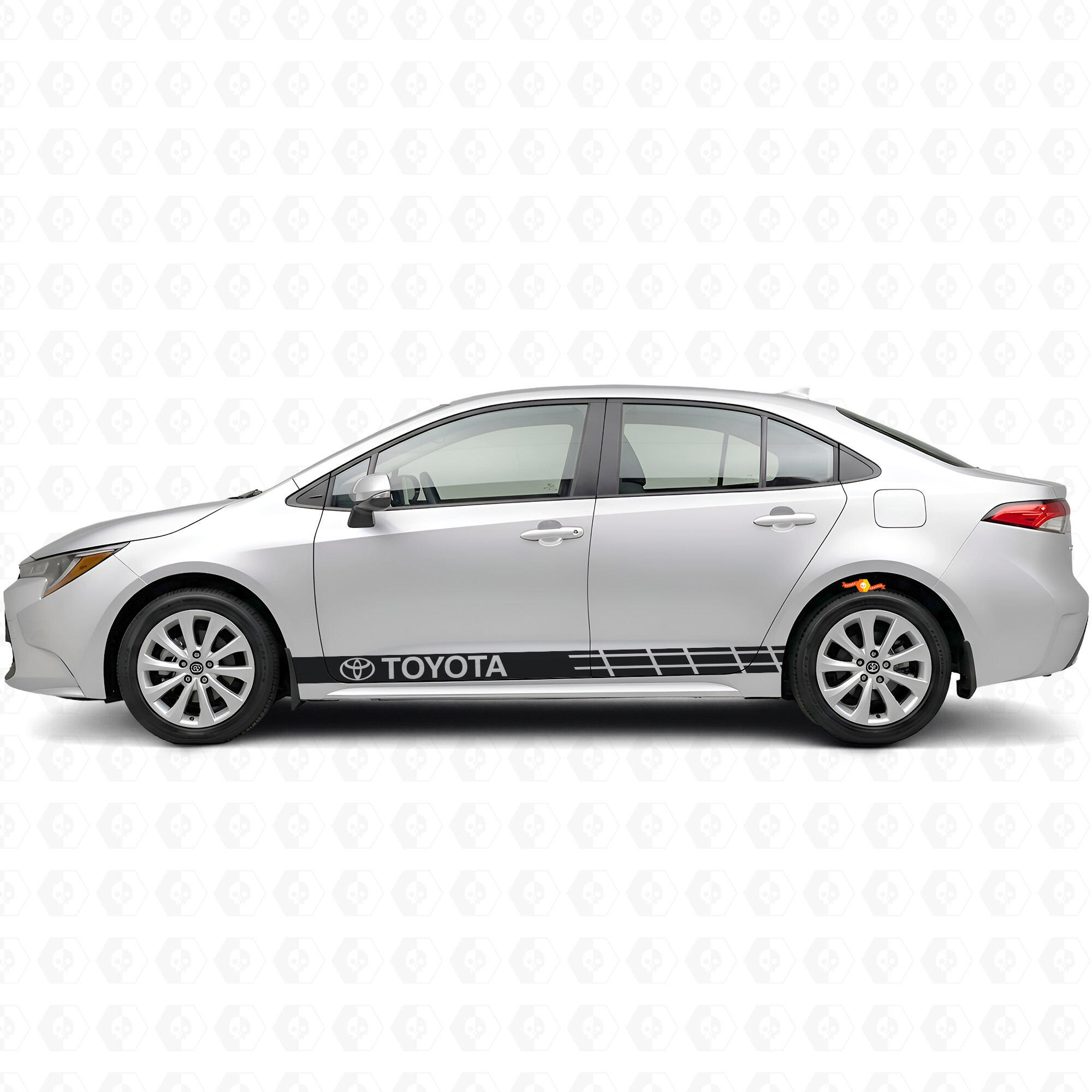 Toyota Logo Akzentstreifen Seiten Vinylaufkleber Sticker für Toyota Corolla