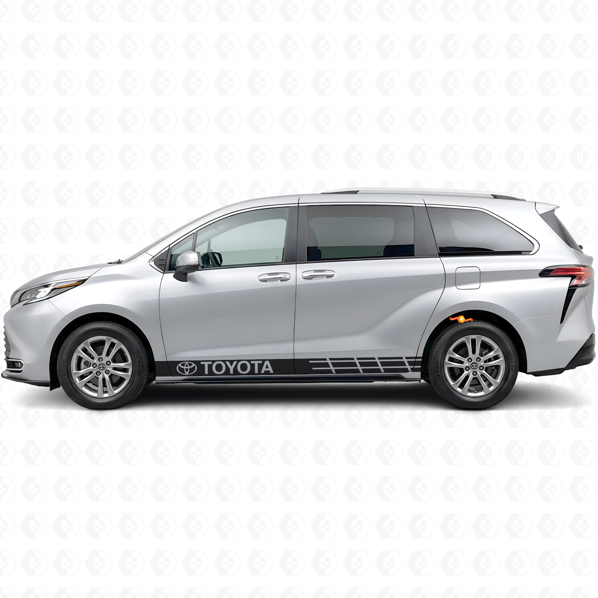 Markierte Akzentstreifen Rocker Panel Vinyl-Aufkleber für Toyota Sienna