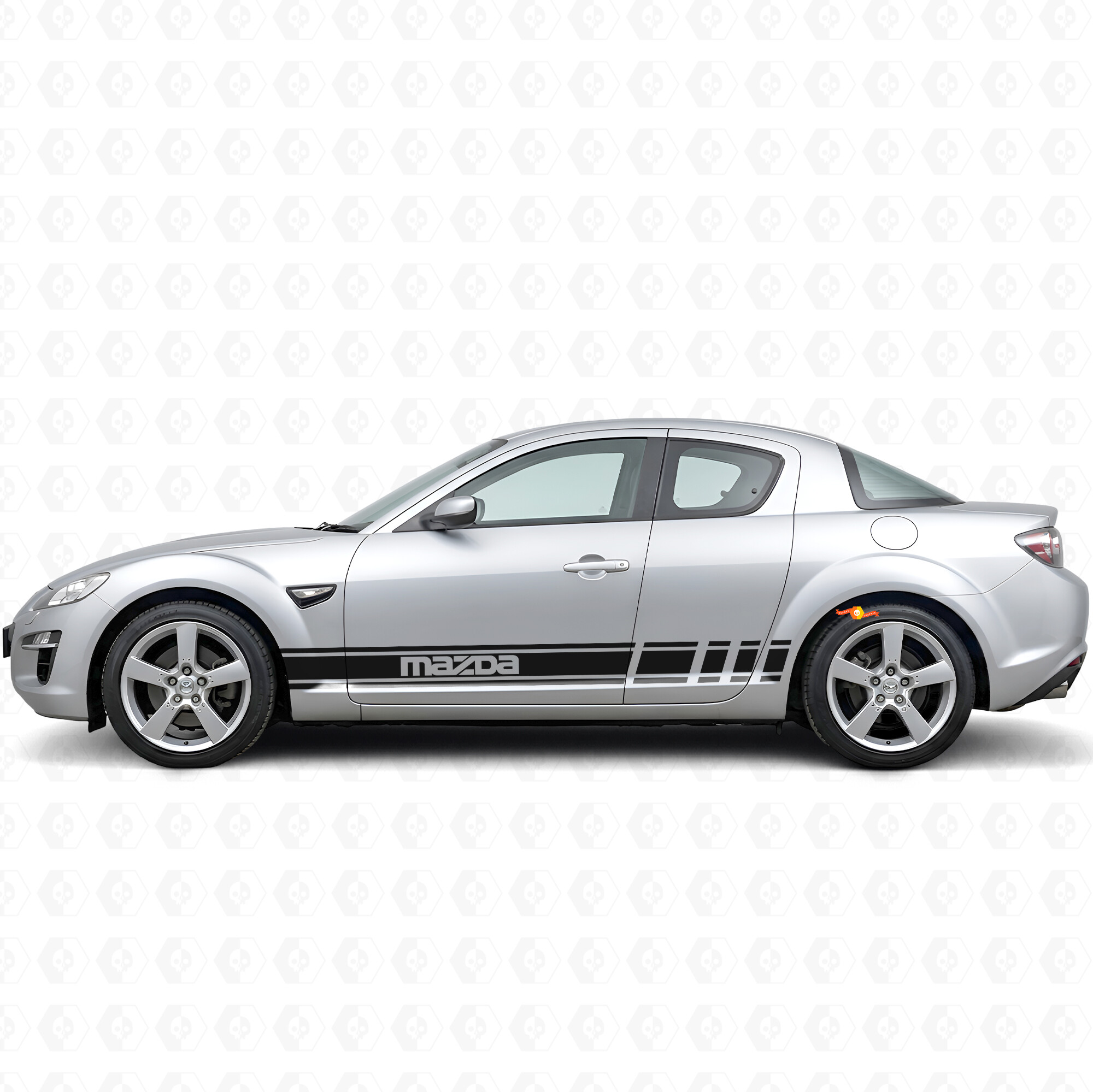 Markierte Akzentstreifen Seiten-Vinylaufkleber für Mazda RX-8