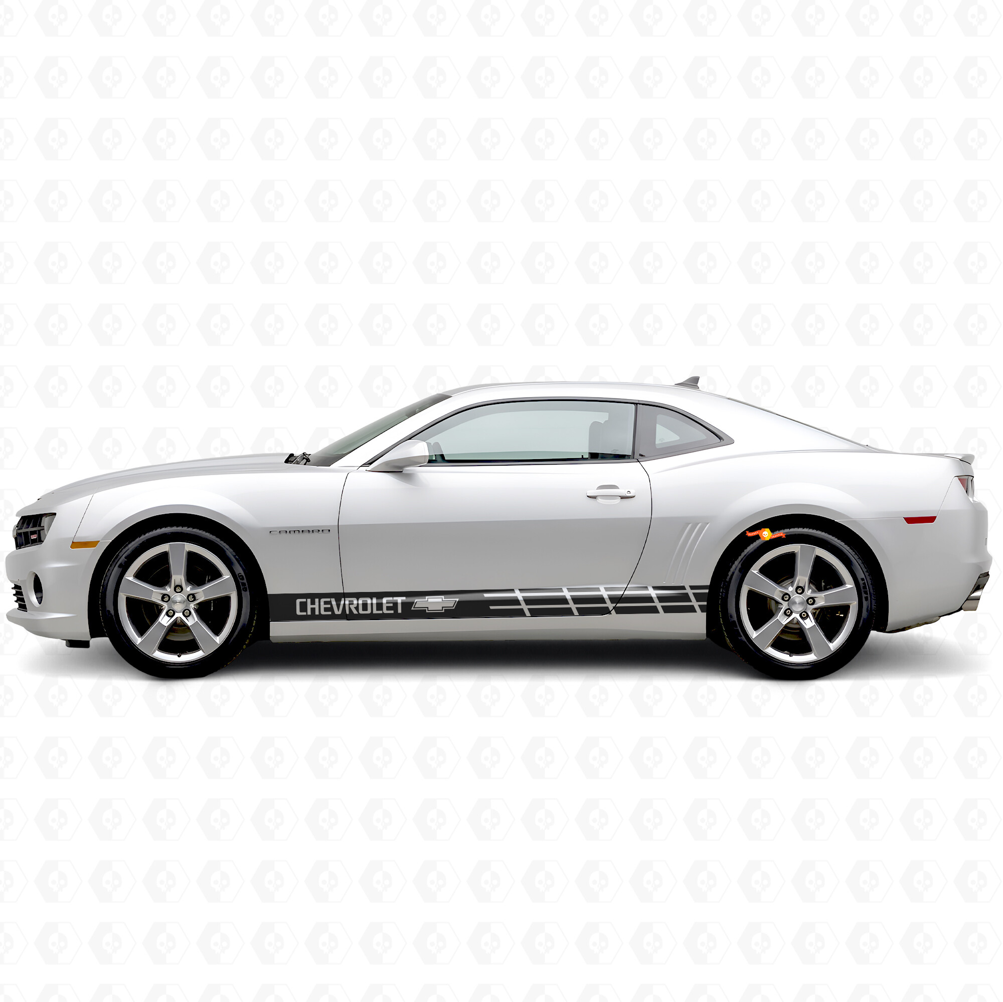 Gebrandete Rennstreifen Seiten Vinyl Aufkleber Sticker für Chevrolet Camaro