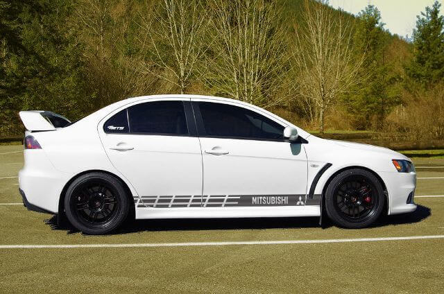 Mehrfarbiger grafischer Lancer / Lancer Evolution Autorennen-Aufkleber