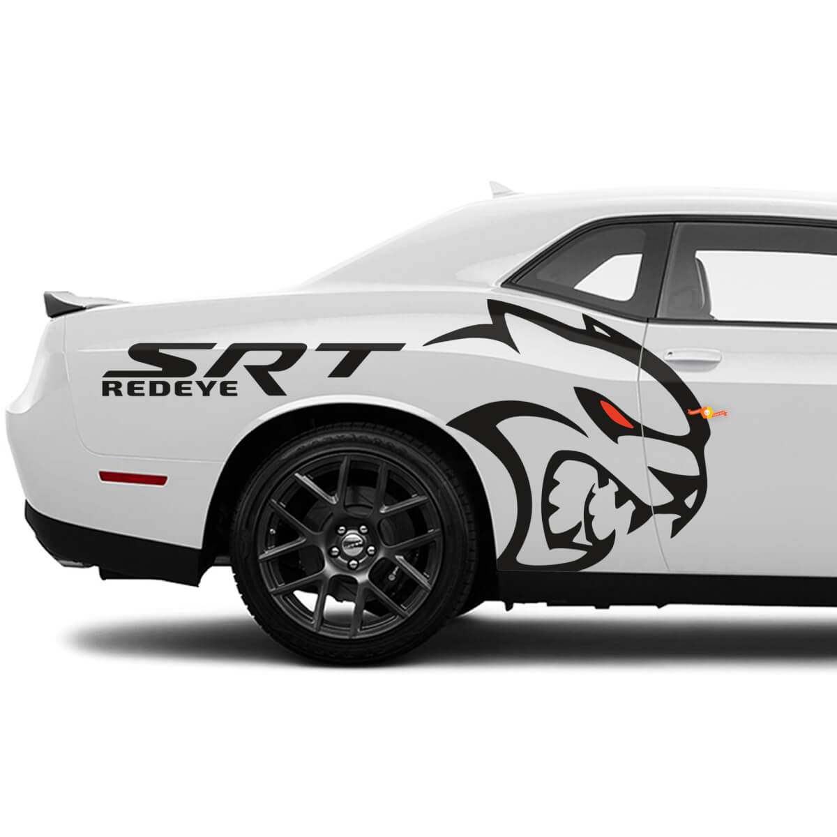 Srt redeye Hellcat Side Heck -Kotflügeltattelung Aufkleber Grafik für Dodge Challenger
