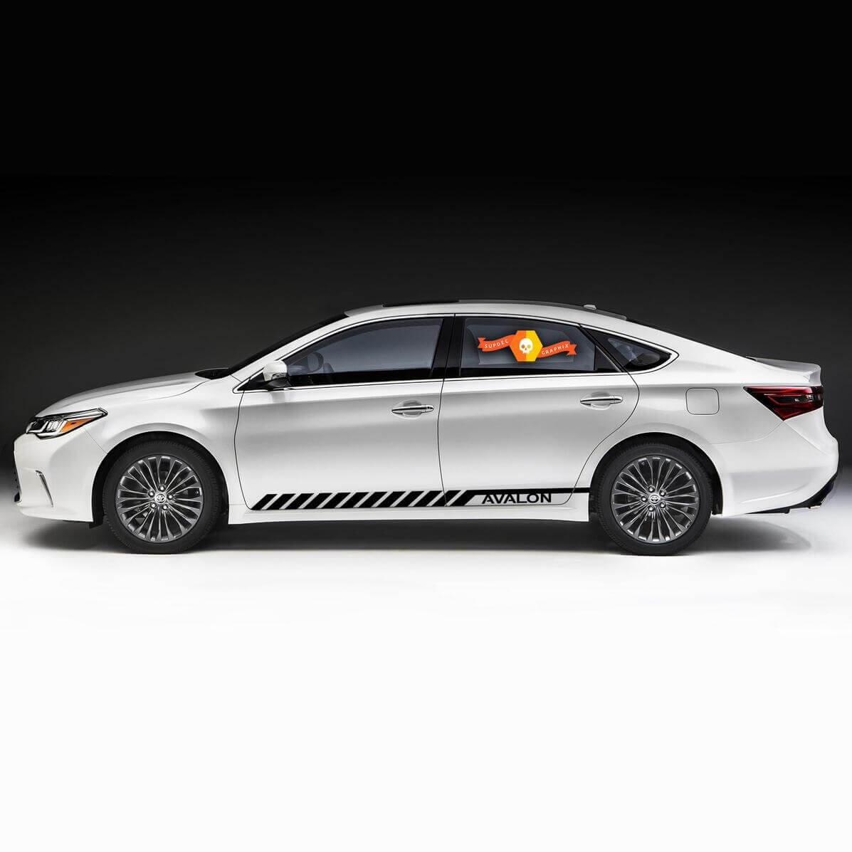 Racing Graphic Stripe Auto-Vinyl-Aufkleber für Toyota Avalon 2005–2020