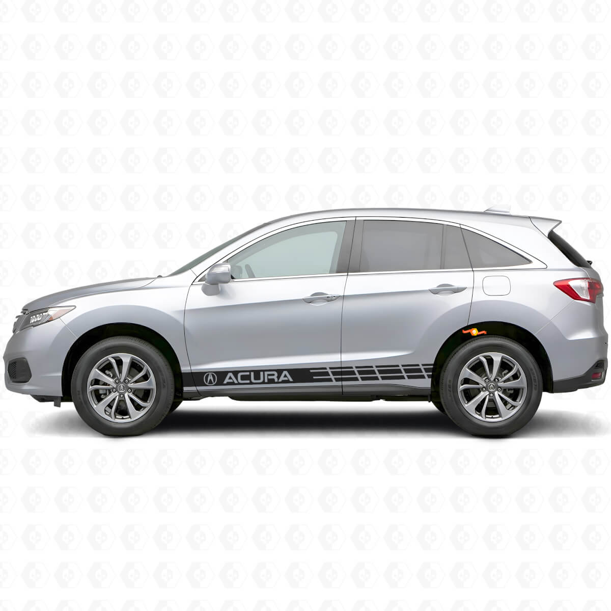 Racing Side Stripes Vinyl-Aufkleber-Set für Acura RDX MDX