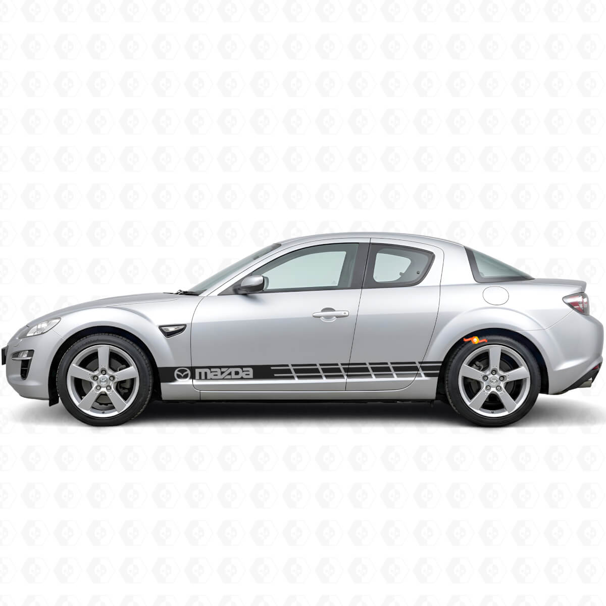 Racing Style Streifen Seiten Vinyl Aufkleber für Mazda RX-8