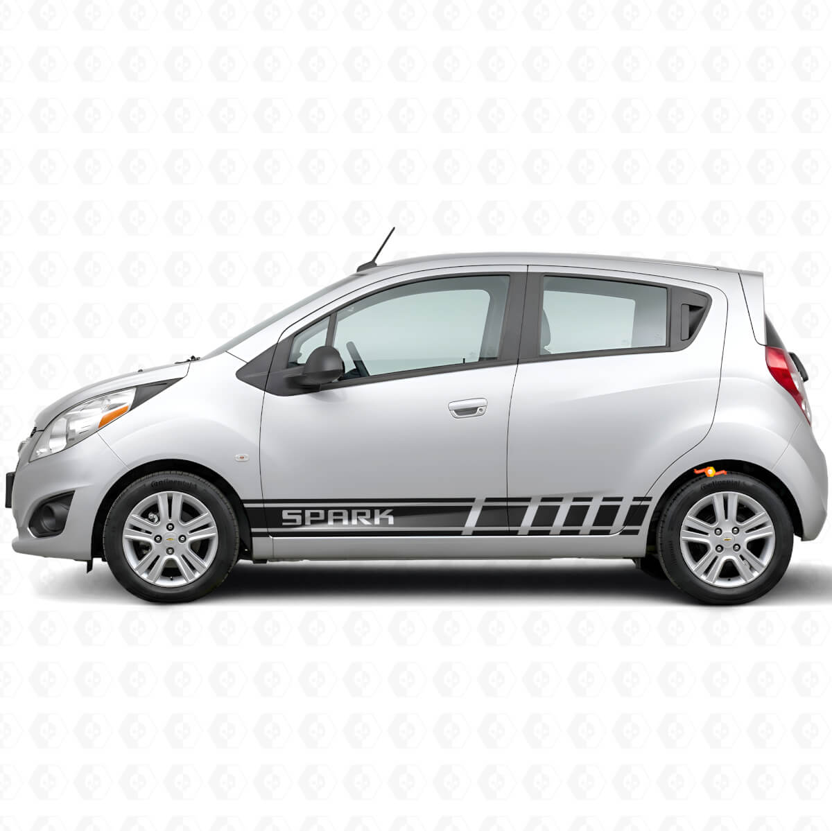 Markierte Streifen Seitenvinyl-Aufkleber für Chevrolet Spark