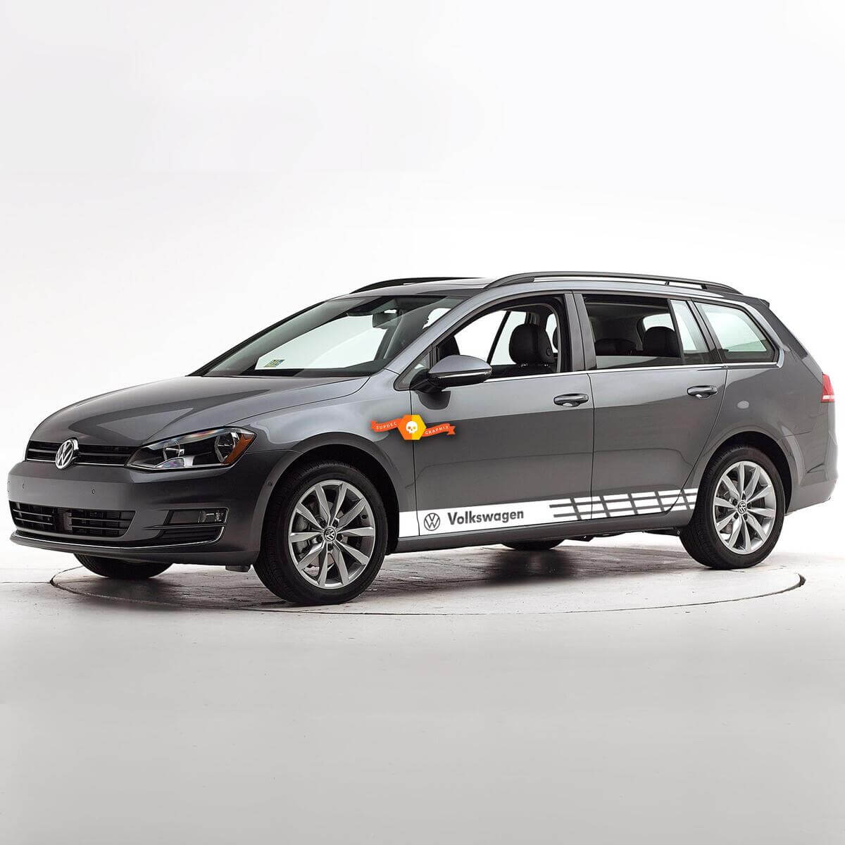 Mehrfarbiger Grafik-Aufkleber für Golf SportWagen Alltrack Car Racing