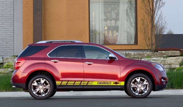 Mehrfarbiger grafischer Trax / Equinox / Traverse Autorennen-Aufkleber