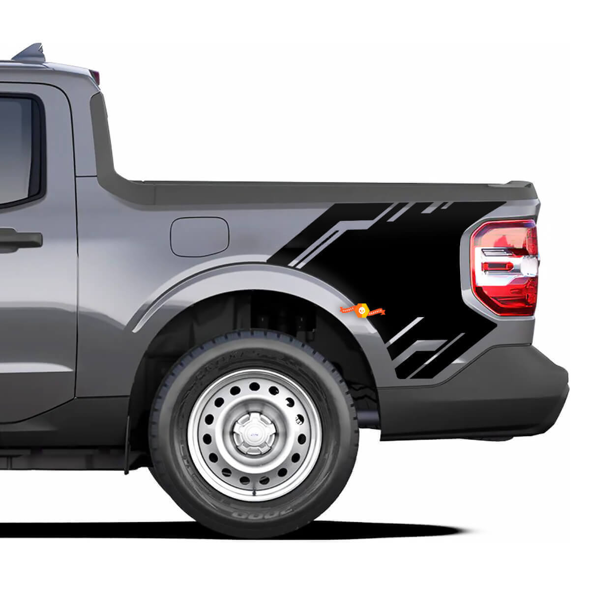 Geometrische Seitliche Vinylaufkleber Aufkleber Grafik Für Musclecar Maverick 2022 und neuer
