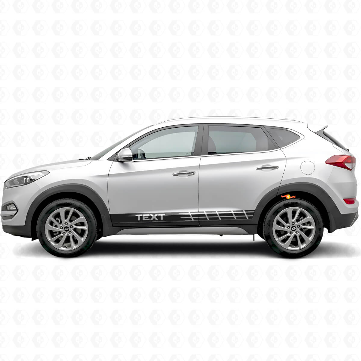 Racing-Streifen Seiten Vinyl-Aufkleber für Hyundai Tucson