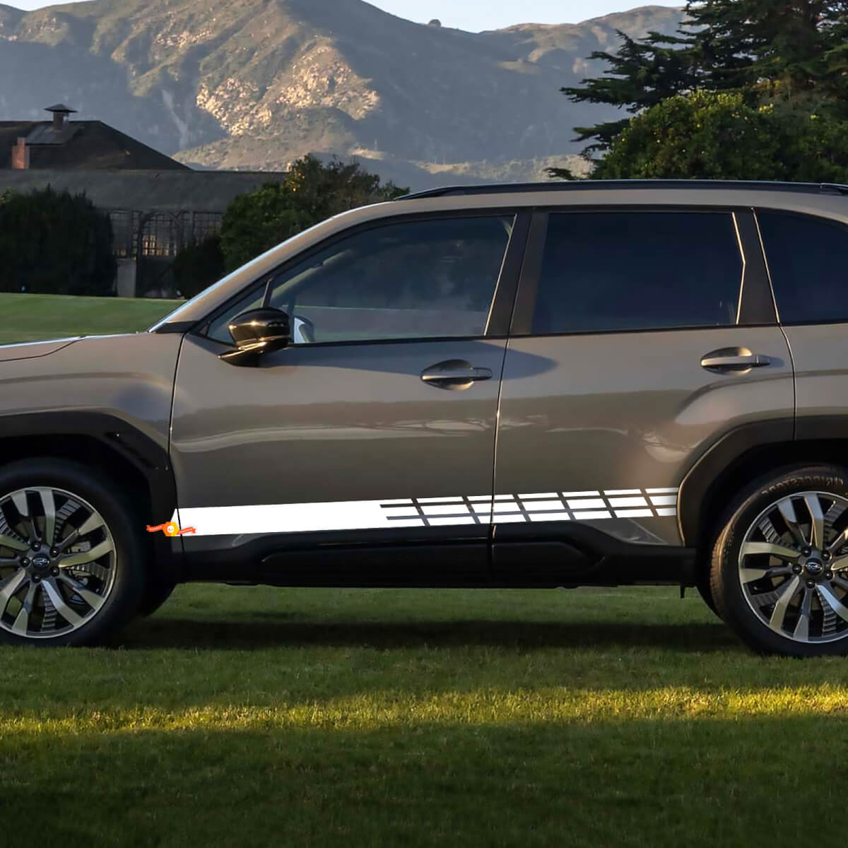 Mehrfarbiger Grafik-Aufkleber für Crosstrek Suba Forester Autorennen