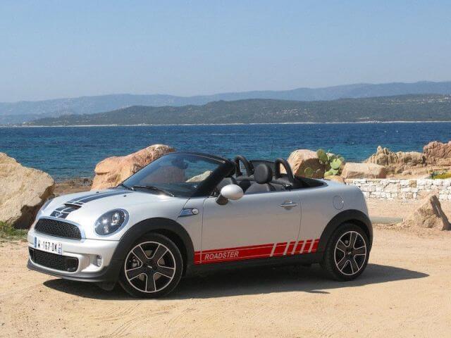 2 x mehrfarbiger Grafikstreifen, Roadster-Symbol, Autorennen, Vinyl-Aufkleber