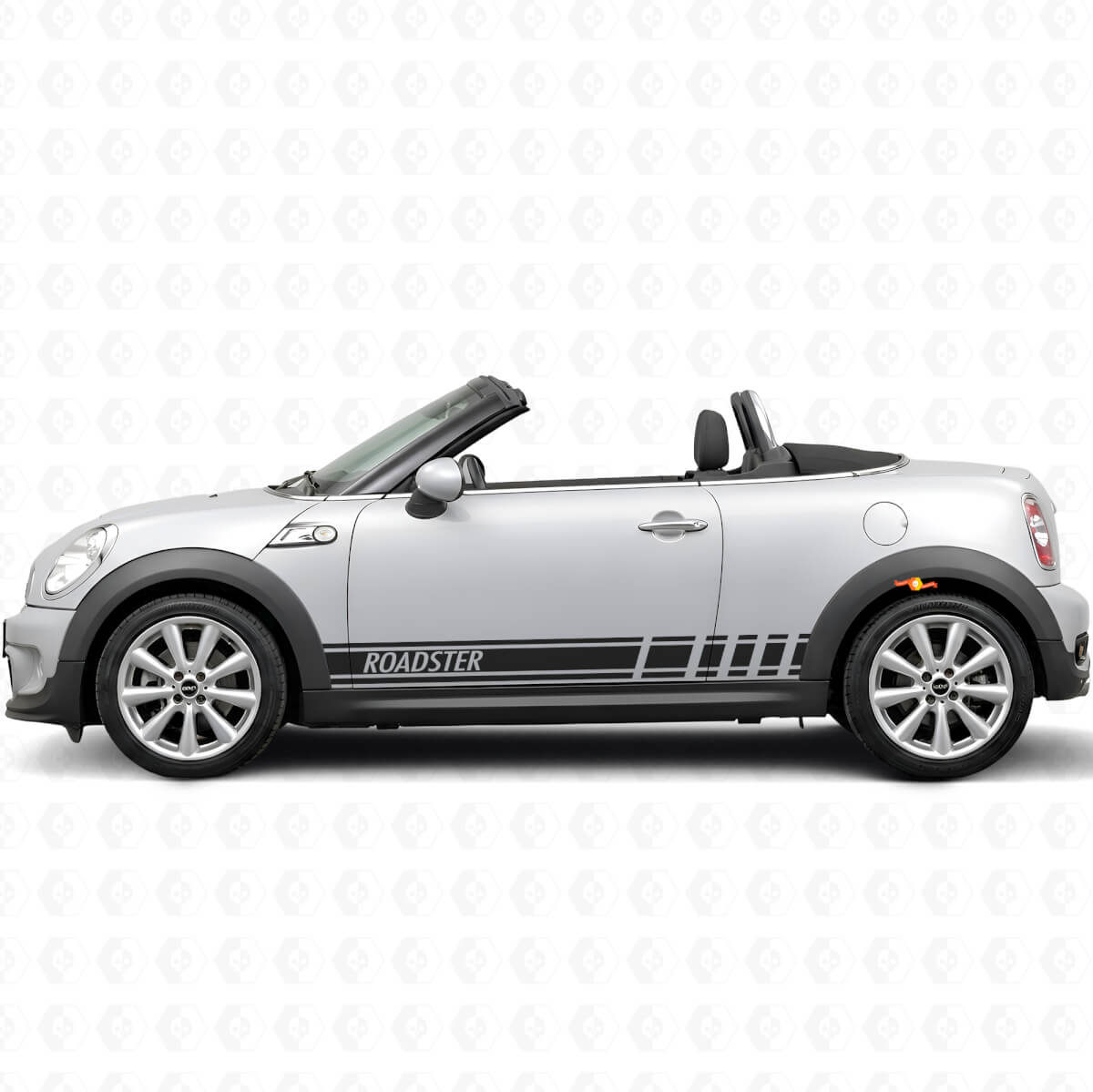 Racing Style Streifen Seiten Vinylaufkleber für MINI Roadster