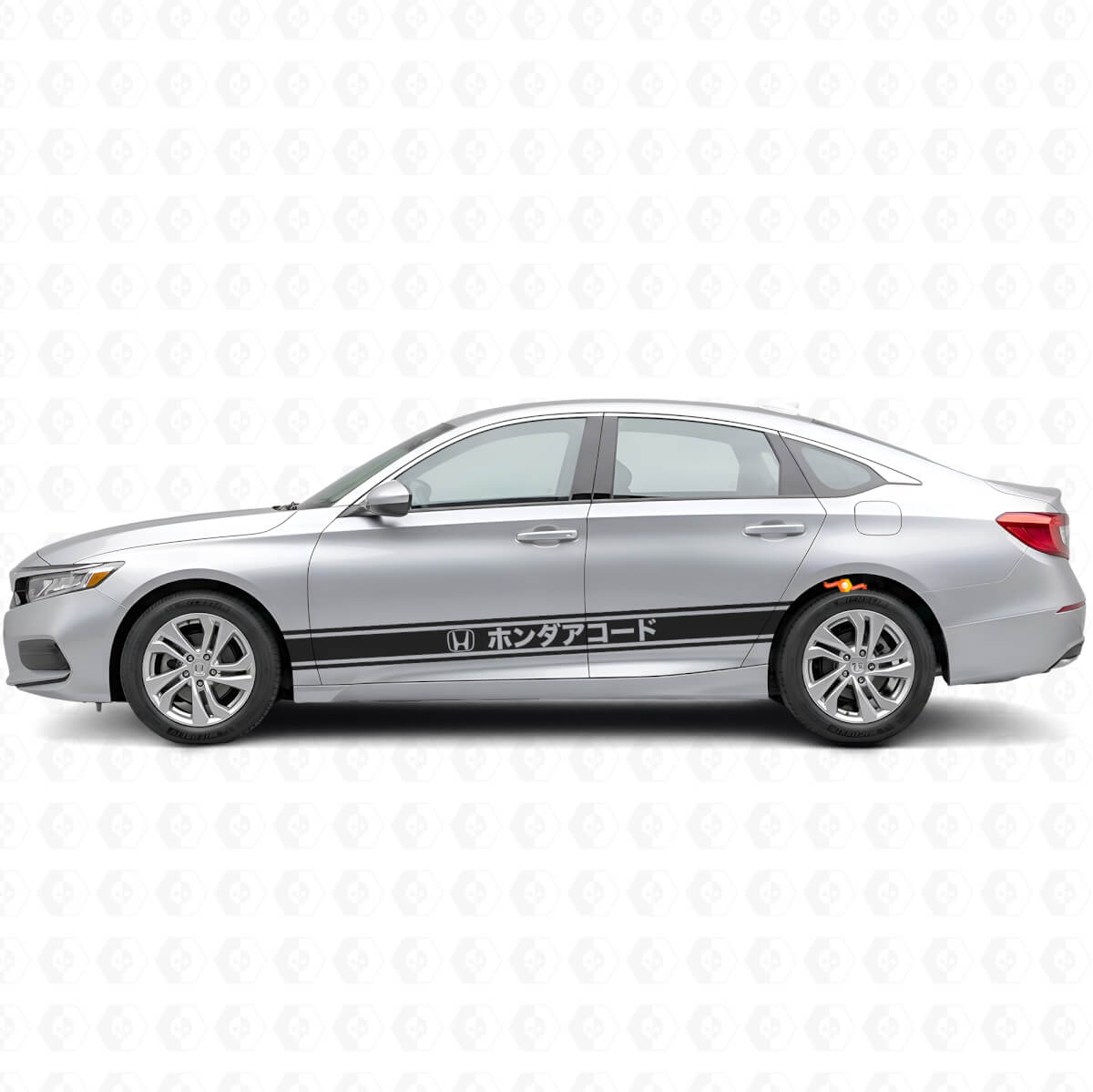Japanische Racing-Streifen Seiten-Vinylaufkleber für Honda Accord