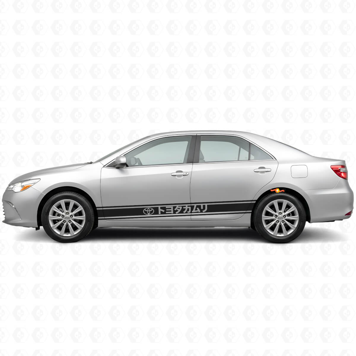 Japanischer Stil Streifen Tür Seiten Vinylaufkleber für Toyota Camry