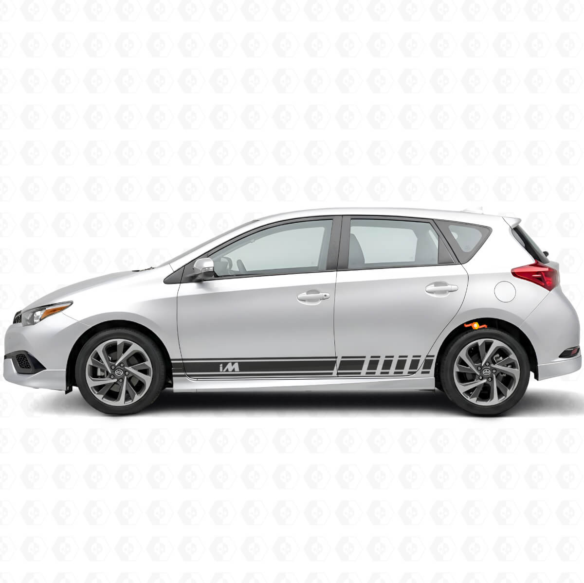 iM Symbol Streifen Seitlicher Vinyl Aufkleber Satz für Toyota Scion Autos