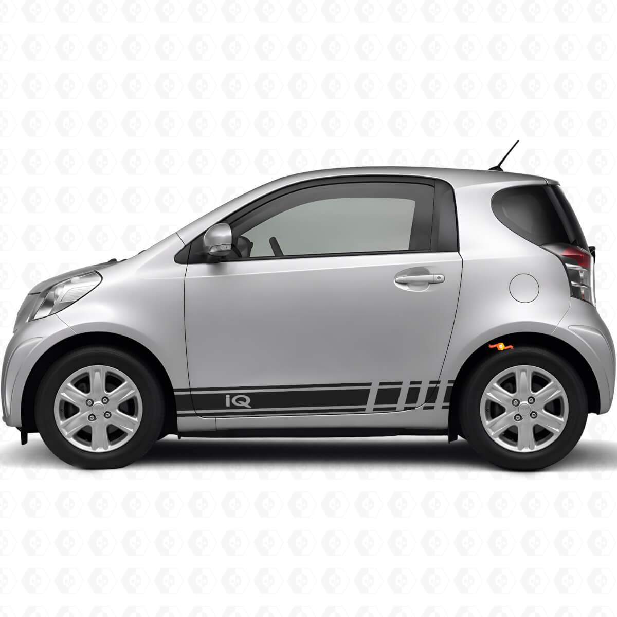 iQ Logo Racing Seitenstreifen Vinyl-Aufkleber-Set Auto für Toyota iQ