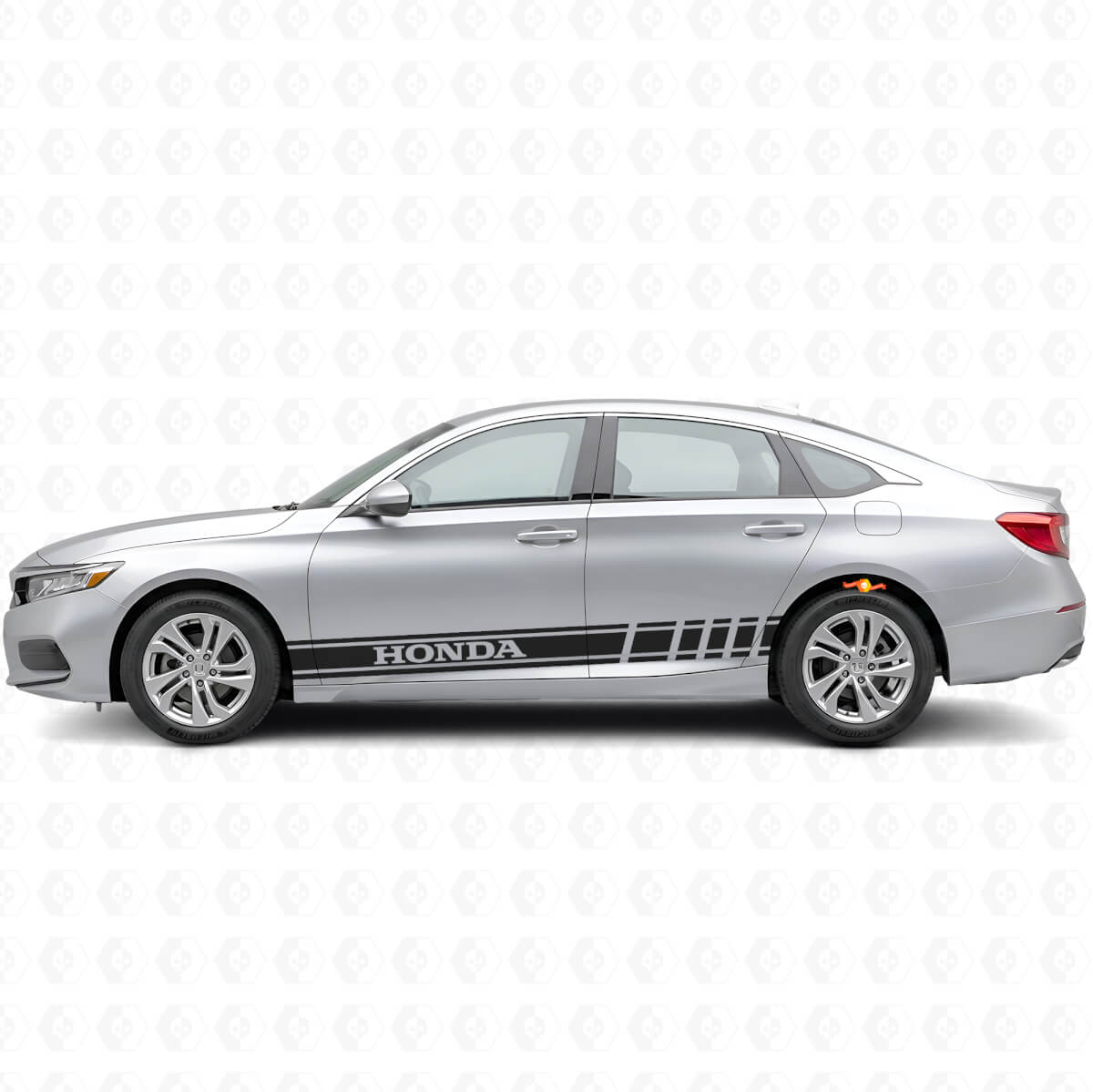 Branded Racing Stripes Seiten-Vinylaufkleber für Honda Accord