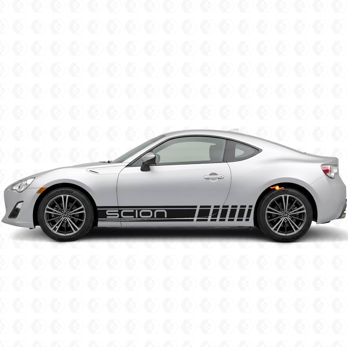 Marken-Rennstreifen Seitenvinyl-Aufkleber-Kit für Scion FR-S