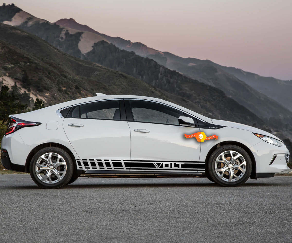 2X mehrfarbige Grafiken Chevrolet Volt Symbol Car Racing Vinyl Aufkleber Aufkleber
