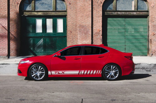2X mehrere Farbgrafiken Acura TLX Symbol Car Racing Vinyl Aufkleber Aufkleber
