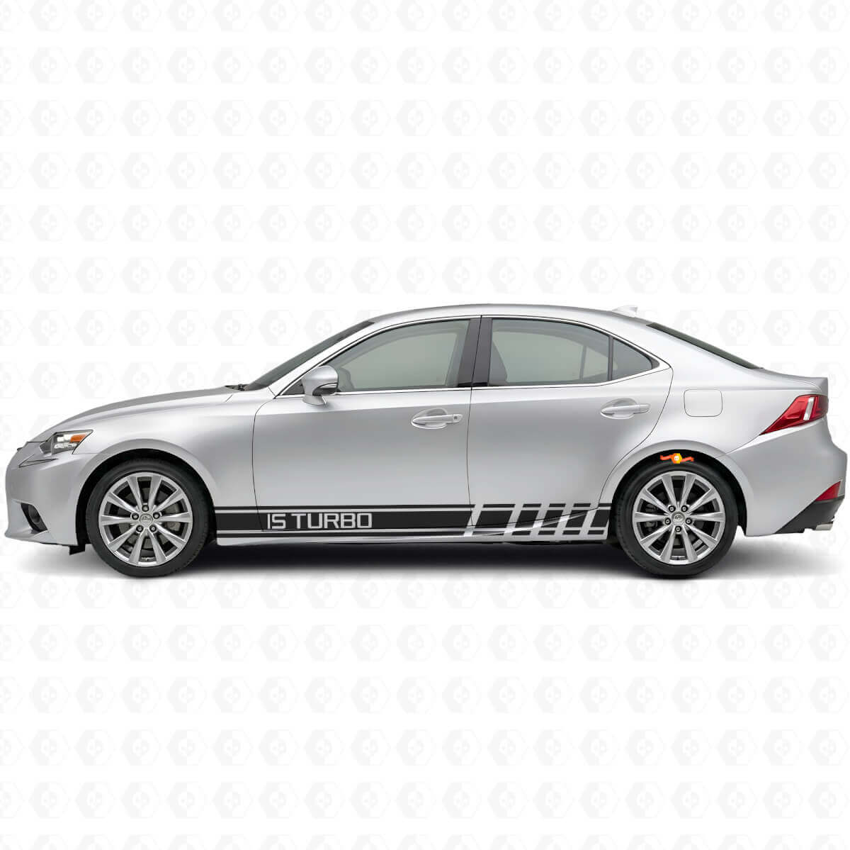 IS Turbo Style Streifen Seiten Vinyl Aufkleber Sticker für Lexus IS