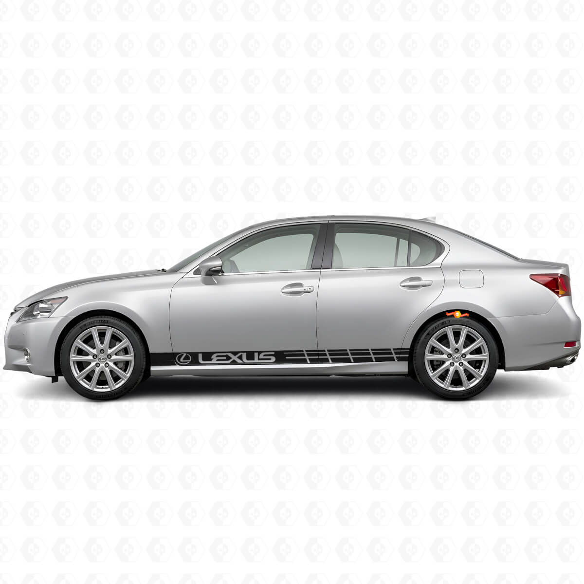 Racing Seitliche Streifen Vinyl Aufkleber Set für Lexus GS 350 F Sport / GS 450h