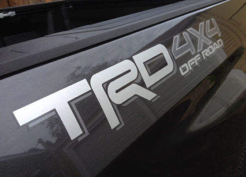TRD 4x4 Offroad-Style Seiten-Vinylaufkleberset für Toyota Tacoma Tundra 4Runner
