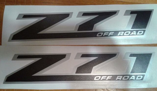 Z71 Offroad Seiten-Vinylaufkleber-Set für Chevrolet Silverado