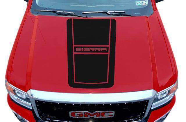 Sierra Motorhauben-Vinyl-Deckel-Kit für GMC Sierra 2014-2017