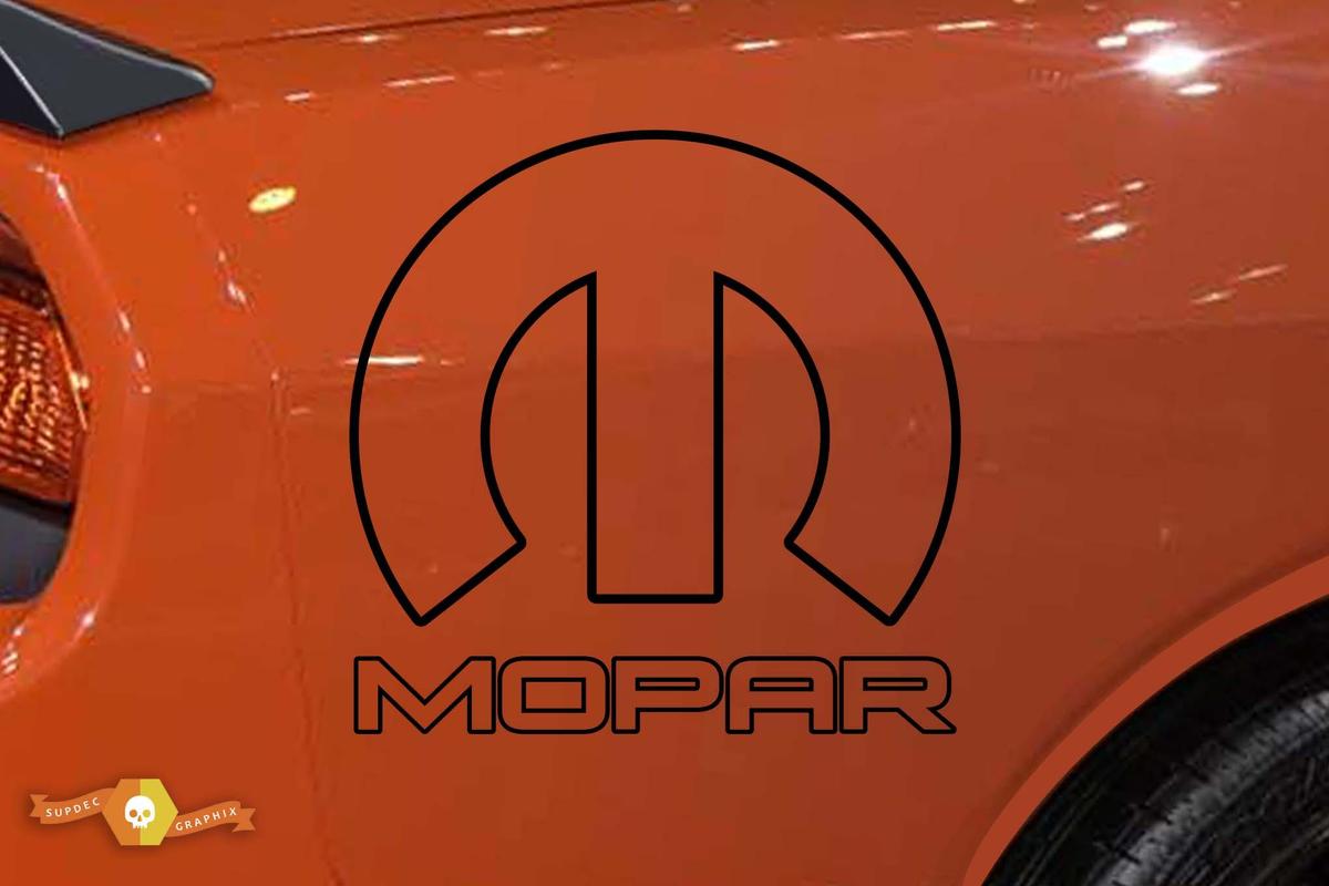 Mopar Aufkleber Challenger Logo Side Flare Auto LKW Vinyl Grafik