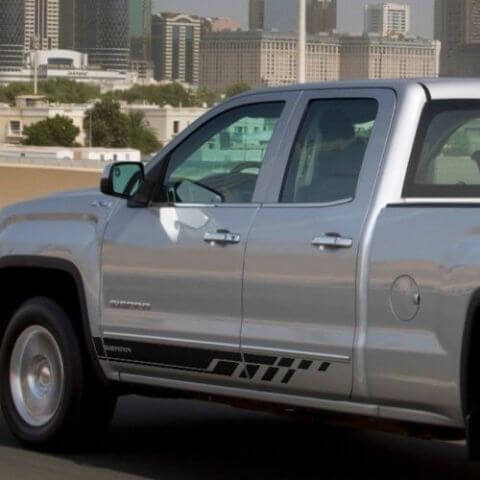 Geometrische Stil Streifen Seiten Vinyl Aufkleber Sticker für GMC Sierra