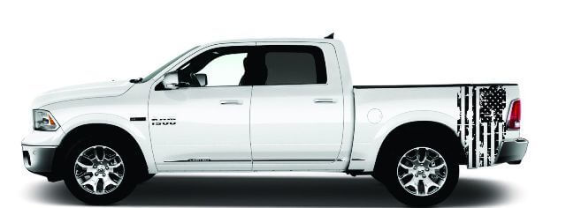 Aufkleber-Set mit amerikanischer Flagge für Chevy Silverado, Chevrolet GMC Sierra 2014
