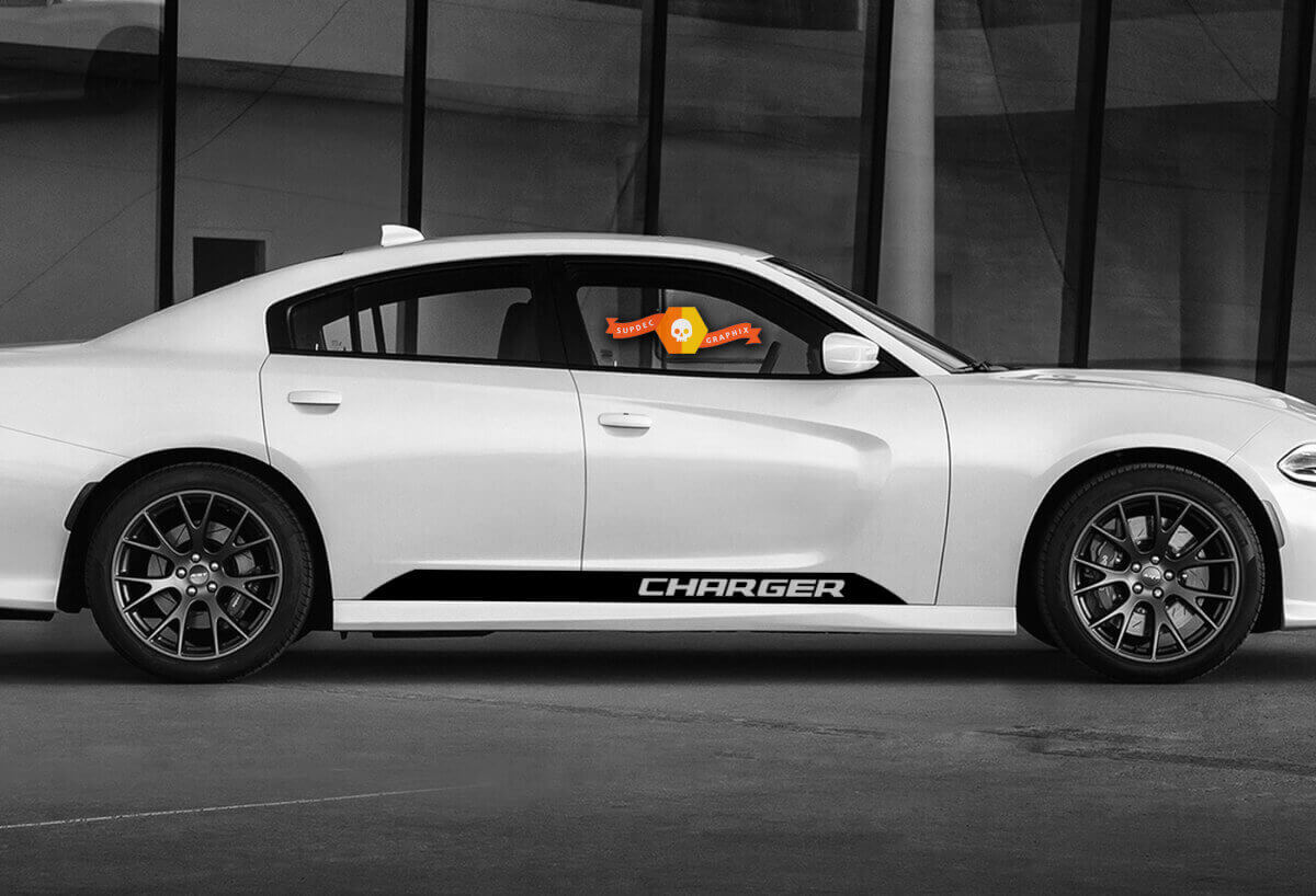 Akzent-Seitenstreifen Vinyl-Aufkleber-Set für Dodge Charger 2011-2020