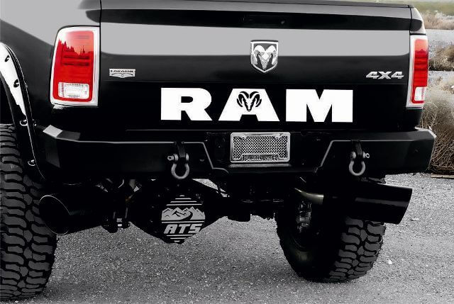 HEMI Rückseiten-Grafik-Vinyl-Aufkleber für Dodge Ram 1500 2500 3500