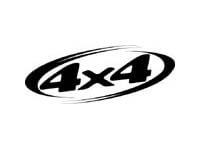 4x4 Logo mit ovalem Rahmen Universeller Vinylaufkleber für Dodge Ram 1500