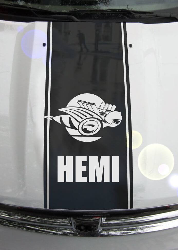 Ram Truck 1500 2500 3500 Bee Hood Stripes Vinyl Aufkleber Aufkleber Grafik DH-006B